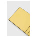 Kožené puzdro na karty Tory Burch žltá farba