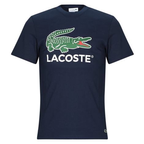 Lacoste  TH1285  Tričká s krátkym rukávom Námornícka modrá