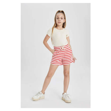 DEFACTO Girl's Striped Shorts