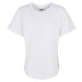 Long Shaped Turnup Tee T-Shirt for Boys - White