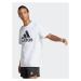 Adidas Tričko Essentials Single Jersey Big Logo T-Shirt IC9349 Biela Regular Fit