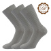 LONKA Zebran ponožky svetlo šedé 3 páry 119496