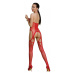 Passion ECO BS013 red - Bodystocking Farba: Červená