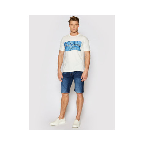 Pepe Jeans Džínsové šortky Stanley PM800854 Tmavomodrá Taper Fit