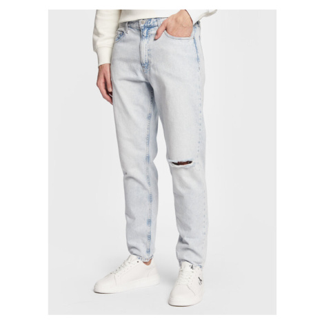 Calvin Klein Jeans Džínsy J30J322404 Modrá Tapered Fit