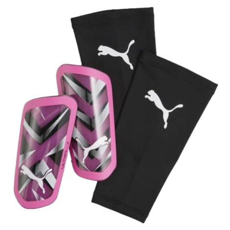 Puma ULTRA FLEX SLEEVE Detské futbalové chrániče, ružová, veľkosť