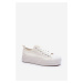 Women's fabric sneakers white Staneva