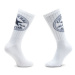 Converse Súprava 2 párov vysokých pánskych ponožiek E744W Biela