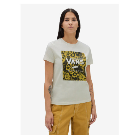 Beige women's T-shirt VANS Warped Floral - Women
