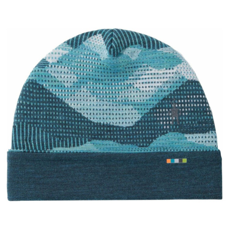 Smartwool Thermal Merino Reversible Cuffed Beanie Twilight Blue MTN Scape UNI Čiapka