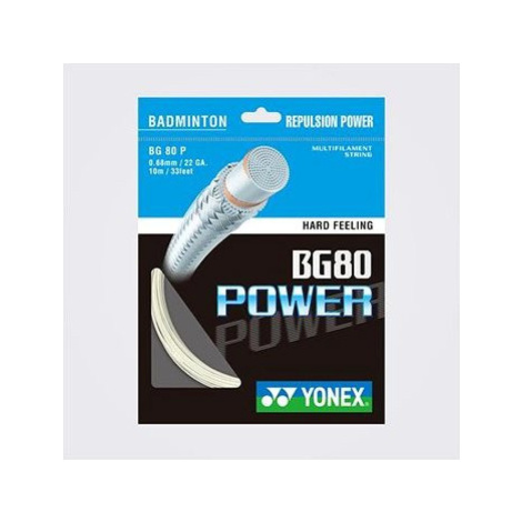 Yonex BG 80 POWER, 0,68 mm, 10 m, WHITE