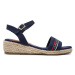 Tommy Hilfiger Espadrilky Rope Wedge Sandal T3A7-32777-0048 M Tmavomodrá