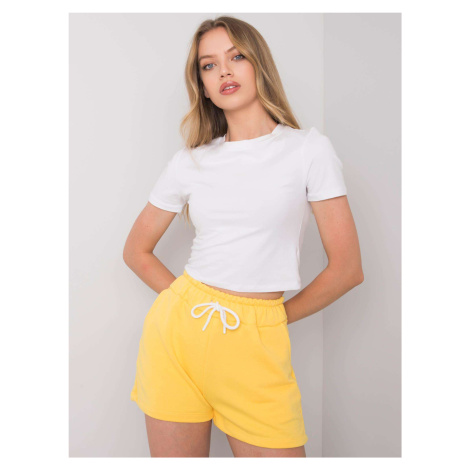 RUE PARIS Yellow shorts