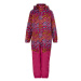 Dievčenský zimný overal COLOR KIDS GIRLS Coverall AOP, AF 10.000,pink peacock