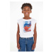 Detské bavlnené tričko Calvin Klein Jeans biela farba