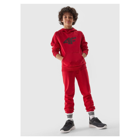 4F jogger sweatpants for boys - red