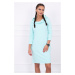 Dress with hood and mint pockets