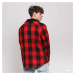 Bunda Urban Classics Sherpa Lined Shirt Jacket Red/ Black