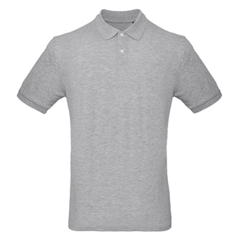 B&amp;C Pánska polokošeľa PM430 Heather Grey B&C