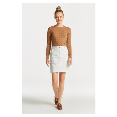 SUKŇA GANT CHINO SKIRT EGGSHELL