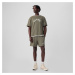 Šortky GAP Shortsleeve Crew Neck Top Sage