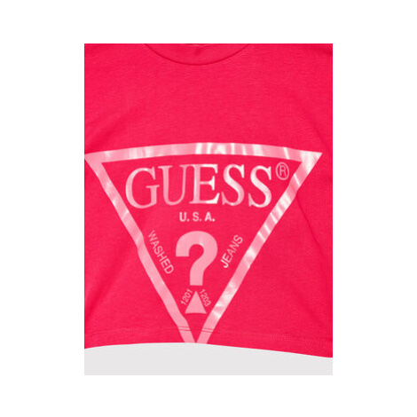 Guess Tričko J2RI31 K8HM0 Ružová Regular Fit