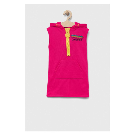 Dievčenské šaty Marc Jacobs ružová farba, mini, rovný strih