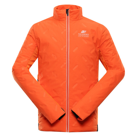 Oranžová pánska outdoorová bunda s úpravou DWR ALPINE PRO Barit