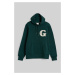 MIKINA GANT G GRAPHIC HOODIE TARTAN GREEN