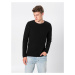 Only & Sons Sveter 'onsDAN 7 STRUCTURE CREW NECK NOOS'  čierna