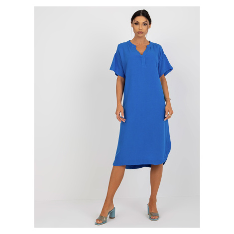 Blue shirt dress with a short OCH BELLA