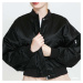 Bunda Urban Classics Ladies Short Oversized Satin Bomber Jacket Black