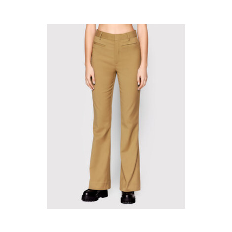 Gestuz Bavlnené nohavice Paulagz 10905924 Hnedá Regular Fit