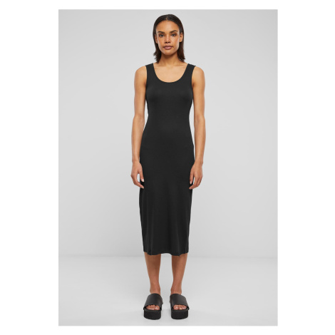 Women's Long Rib Dress Black