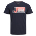 Jack&Jones Pánske tričko JCOLOGAN Stan dard Fit 12228078 Navy Blazer L