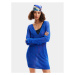 Desigual Plážové šaty El Cairo 24SWMF03 Modrá Regular Fit