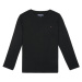 Tommy Hilfiger  BOYS BASIC CN KNIT L/S  Tričká s dlhým rukávom Čierna