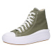 CONVERSE Členkové tenisky 'CHUCK TAYLOR ALL STAR MOVE'  kaki / biela