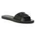 Calvin Klein Jeans Šľapky Flat Sandal Slide Hw YW0YW00952 Čierna