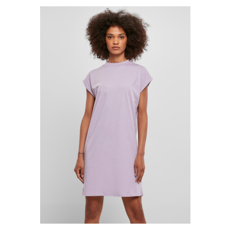 Women's Turtle Extended Shoulder lilac dress Urban Classics