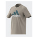Adidas Tričko Essentials Single Jersey Big Logo T-Shirt IJ8575 Béžová Regular Fit