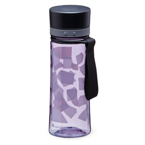 Aladdin Aveo Violet purple print clear white Outdoorová fľaša