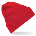 Beechfield Pánska pletená čiapka B425 Classic Red