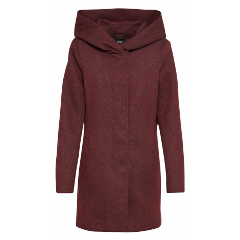 ONLY Prechodný kabát 'ONLSendona'  bordová