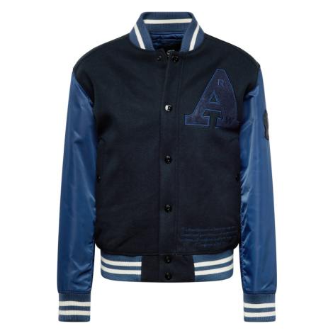 G-STAR Prechodná bunda 'Varsity'  modrá / tmavomodrá / biela G-Star Raw