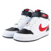 Chlapčenská vychádzková obuv NIKE Court Borough Mid 2 white university red black