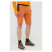 Turistické šortky Salewa Lavaredo pánske, oranžová farba
