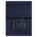 Dark blue eco-leather shoulder bag
