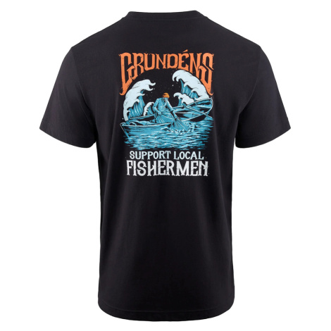 Grundéns tričko support fishermen ss t-shirt black