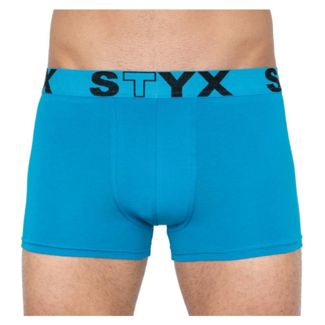 Pánske boxerky Styx športová guma nadrozmer svetlo modré (R969)